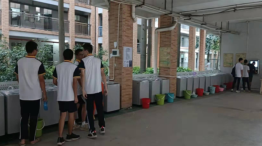 好評續(xù)單！江門一中學校持續(xù)追加共享洗衣機！