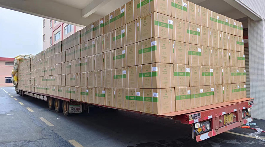 場面壯觀！國內某知名品牌客戶2000臺波輪洗衣機高效裝柜完畢