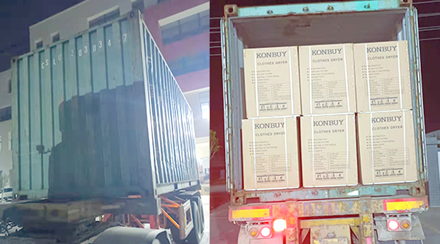 國內(nèi)外市場“兩開花”！康標(biāo)滾筒干衣機(jī)出貨到國外